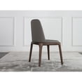 thumbnail image 4 of Casabianca Home Eric Set of 2 dining chair in gray pu-leather., 4 of 9