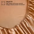 thumbnail image 4 of JELLYMONI 4 Pieces Luxury Soft Microfiber Sheets Set for Full Size Bed, Deep Pocket Up to 16", Silky Bedding Sheets & Pillowcases-（Full,Rust), 4 of 7