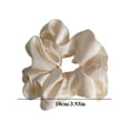 thumbnail image 4 of Coletero de seda elástico hecho a mano para mujer, banda para el cabello Multicolor, soporte para cola de caballo, diadema, accesorios para el cabello, 1 unidad, Color sólido de seda satinada, 4 of 4