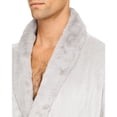 thumbnail image 2 of Hudson Park Faux Fur Robe, GRY, Large, 2 of 3