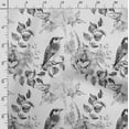 thumbnail image 3 of Soimoi Bird & Flowers Printed Poly Canvas Fabric Decor Sewing Fabric By The Yard 56 Inch WideDecorative Fabric For Curtains Tote bags-Gray, 3 of 5