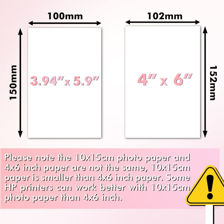 500 Sheets Bulk Koala Glossy Photo Paper 4x6 10x15cm 48lb 10mil Photo Printer Paper for Inkjet Printer HP Envy OfficeJet Pro Photosmart Canon Printers