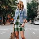 thumbnail image 4 of Fotbe Green White Lumberjack Plaid Vestido de Verano sin Mangas para Mujer – Vestido Midi Línea A, Estilo Camiseta Floral, Vestido Playero Casual y Fluido, 4 of 7