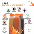 thumbnail image 3 of [250 COUNT] 16 OZ Empty Plastic Juice Bottles with Tamper Evident Caps - Smoothie Bottles  Ideal for Juices, Milk, Smoothies, Picnic's and even Meal Prep Juice Containers, 3 of 6