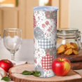 thumbnail image 2 of Pioneer Flower Floral Print Pattern 20oz Skinny Tumbler with Straw & Lid, Double Wall Vacuum Insulated Cup, Leak-Proof, Cup Holder Friendly, Hot 6H Cold 12H, 2 of 6
