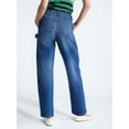 thumbnail image 3 of Free Assembly Women's High Rise Cropped Carpenter Barrel Jeans, 26" Inseam, Sizes 0-16, 3 of 5