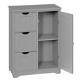 thumbnail image 6 of ZENY Bathroom Storage Cabinet with 3 Drawers and 1 Adjustable Shelf , Entryway Home Decor Furniture Towels Storage Organizer Unit, Grey, 6 of 8