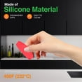thumbnail image 5 of NutriChef 6 pcs Red Silicone Handles, Anti Slip Flexible for Nonstick Carbon Steel Bakeware Pans, 5 of 7