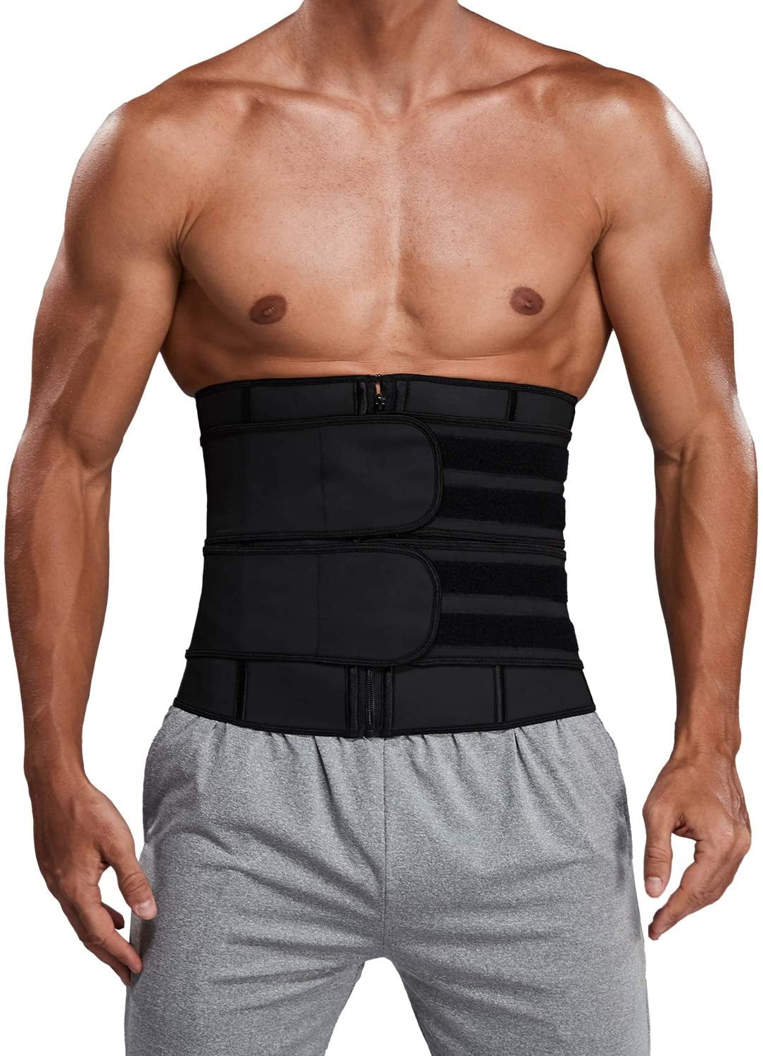 Made with Neoprene Excellent for Running or Fitness Workout Helps Sculpt Your abs and Weight Loss FitBelly Gear Sauna Vest for Men Size Medium Body Shaper with with Zipper