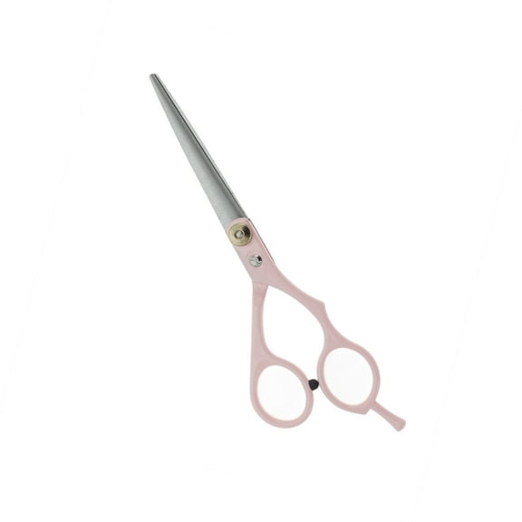 Vocoste 1 Pc Flat Shears Hair Cutting Scissors for Hair Styling Pink Silver Tone