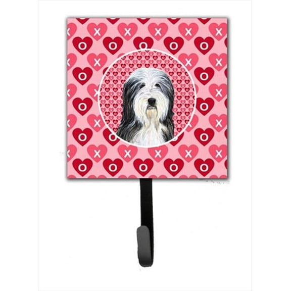 4.25 W x 7 H in. Bearded Collie Leash Or Key Holder