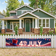 thumbnail image 4 of Decorative Design 4th of July Event Banner Patriotic Theme Party Decoration Colorful Stars Red White Blue Celebration for Patriotic Party National Holiday Indoor Outdoor, 4 of 7