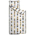 thumbnail image 2 of Multicolor Cat Head White Pattern Teens Toddler Nap Mat with Pillow, Sleeping Mat Bag for Preschool Daycare 60"x20", 2 of 6