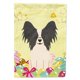 thumbnail image 1 of "Treasures BB6076CHF Easter s Papillon Black White Flag Canvas House, grande, multicolor" Caroline's Treasures BB6076CHF, 1 of 1