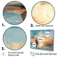 thumbnail image 3 of Designart "Minimalistic Skyline Of The Coastal Sunset I" Coastal Sunset Floater Framed Canvas Wall Art, 3 of 5