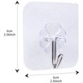 thumbnail image 2 of Paquete de 14 ganchos autoadhesivos, ganchos resistentes al agua, ganchos transparentes fuertes sin costuras para baño, cocina, sala de estar kaili Sencillez, 2 of 6