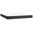 thumbnail image 3 of vidaXL Box Spring Bed with Mattress Black 76"x79.9" King Faux Leather, 3 of 6