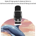 thumbnail image 4 of Square 2Pack PU Leather Dolphin Cruise Luggage Tag with Privacy Cover and Name ID Tag for Travel Handbags Backpacks Luggage Tags, 4 of 6
