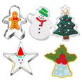 thumbnail image 1 of Coxeer Ensemble de Coupe-Cookies Mignon en Acier Inoxydable pour Biscuits pour Noël, 1 of 10