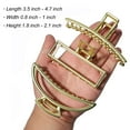 thumbnail image 2 of Big Metal Hair Claw Clips Large Gold Metal Strong Hold Hair Claw Clips 4 Inch Non-Slip Hair Clips Accessories for Women 3 Styles, 2 of 4