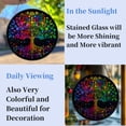 thumbnail image 4 of Shining Colorful Tree in Darkness Stained Glass Suncatcher Handmade Window Hanging Colored Glass Suncatcher Crafts Kits for Indoor Garden Decor Memorial Gift 16x16cm(2), 4 of 7