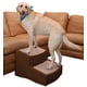 thumbnail image 1 of Pet Gear Easy Step II escaleras extra anchas para mascotas, 2 pasos/para gatos y perros de hasta 200 libras, Chocolate, Extra ancho, 1 of 4