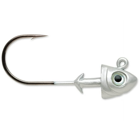 VMC Flat Shad 1oz Swimbait Jighead Metallic White