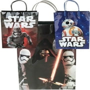 3 Star Wars Large Goodie Bags 12"
