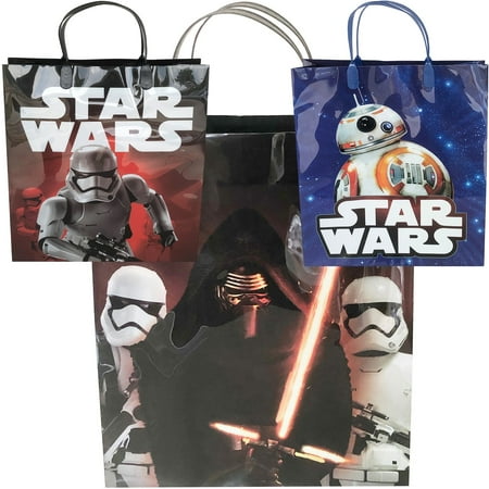 3 Star Wars Large Goodie Bags 12"