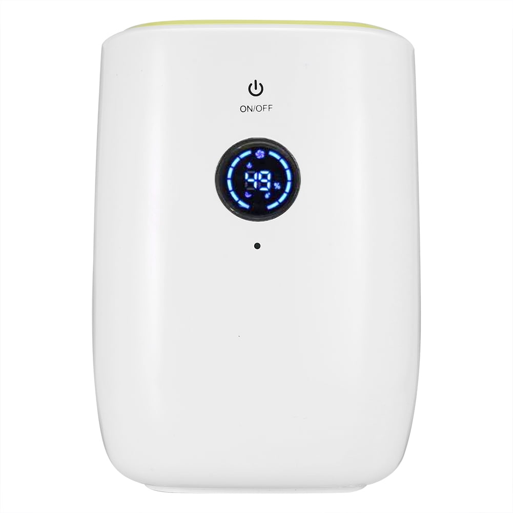 YAHHU 800ML Portable Auto-Off Electric Air Dehumidifier for Home, White (6.3 x 5.5 x 8.7 inches / 16 x 14 x 22 cm)