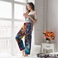 thumbnail image 5 of Salouo Vibrant Rooster Painting Print Women's Pajama Pants Casual Loose Sweatpants PJs Flowy Pants Drawstring Palazzo for Women Wide Leg Pants Lounge Pajama -Large, 5 of 8