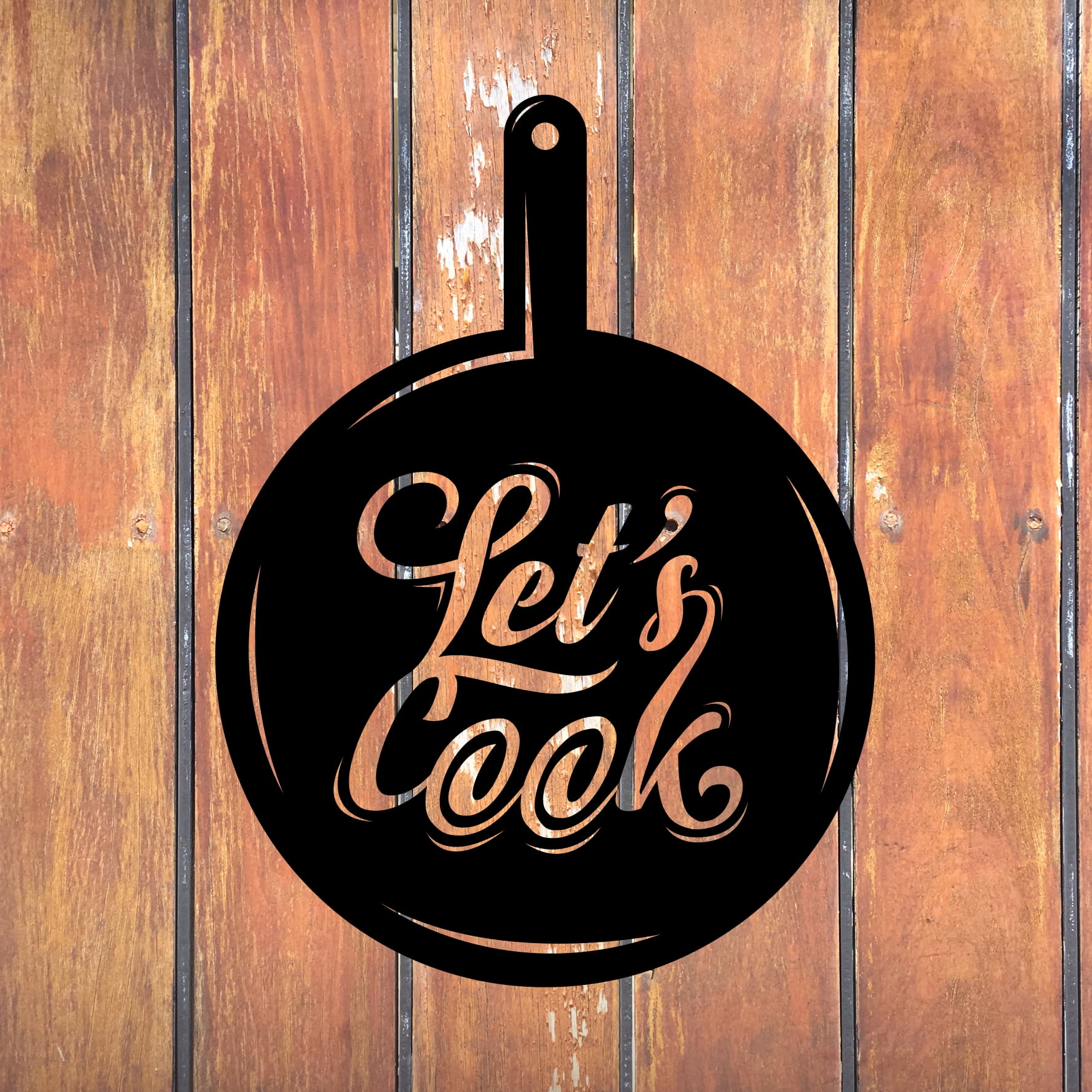 Lets Cook - Beautiful Solid Steel Home Decor Decorative Accent Metal ...