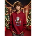 thumbnail image 3 of Mikrdoo Kid Boys Casual Tops Cool Santa Print Long Sleeve Christams Pullover Hoodies Sweatshirt From 5T-14T, 3 of 8