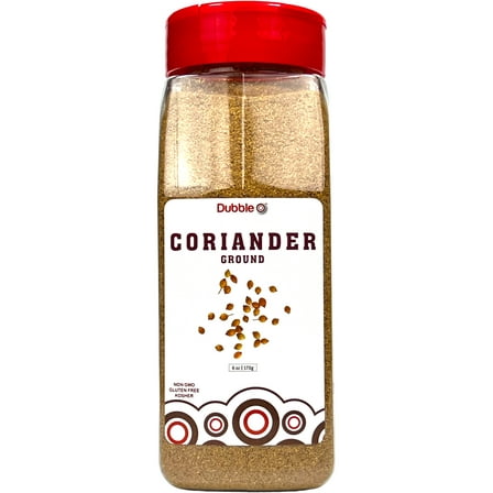 Ground Coriander Powder - 6 oz.  ⦾  Non GMO, Kosher, Halal, and Gluten Free  ⦾  Dubble O Brand