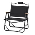 thumbnail image 1 of Silla plegable Advancent para pesca senderismo picnic taburete patio trasero negro, 1 of 6