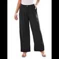 thumbnail image 1 of Pantalones de Vestir de Pierna y Cintura Alta para Mujer. Negro S, 1 of 8