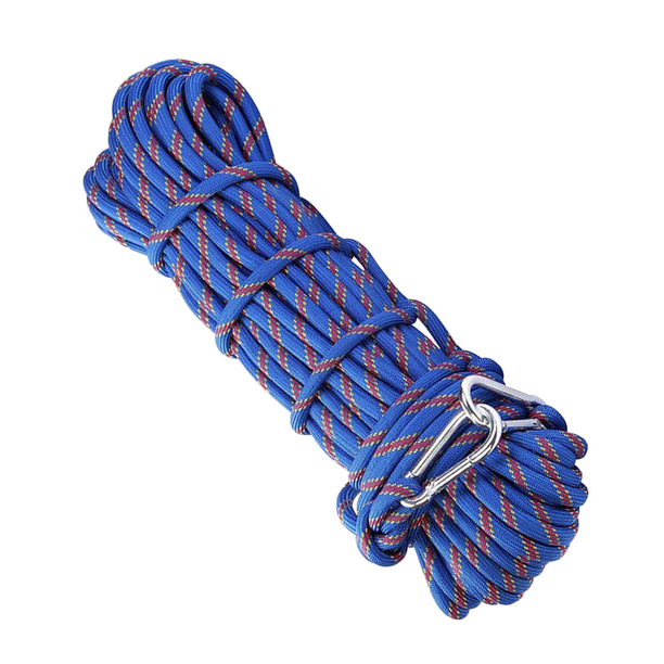 Climbing Rope Craftsmanship Wear-resistant Wire Multiple Length Safety Ropes  Knots Solidness Paracord Time Saving Hiking Cord Blue 10m 