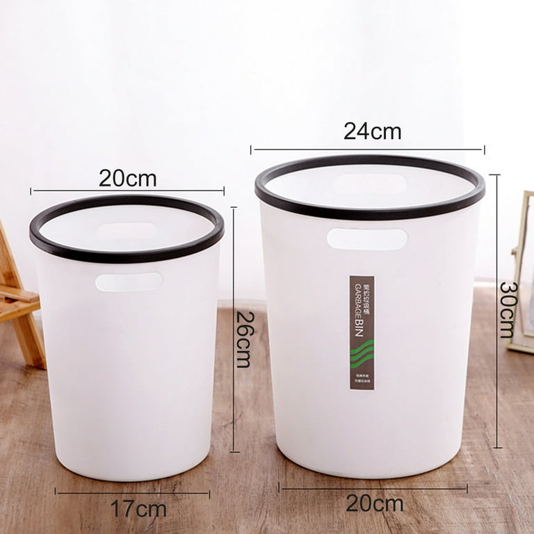 Thickened Trash Can With Pressure Ring, Simple And Household Large-sized  Wastebasket For Office Living Room Kitchen Bathroom, - Temu