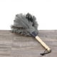 thumbnail image 2 of Ostrich Feather Duster With Wooden Handle - Natural Cleaning Tool For Dusting High Places, 2 of 2