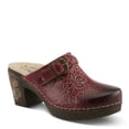 thumbnail image 3 of Spring Step L'Artiste Calliroe Open-Back Clogs | Hand-Painted Leather Slip-On with Floral Details, 3 of 9
