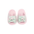 thumbnail image 2 of Seyurigaoka Baby Girls Summer Elastic Band Foot Wear Sandals, Plain/Patchwork Lace Bow-Knot Open Totes Anti-Skid Soft Sole Walking Shoes, 2 of 6