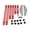 Red, variant on BIMZUC Stair Treads Gauge Template Tool Shelf Scribe Jig 11-60 inches / 27.9-152.4 cm Measuring for Risers Drywall Black