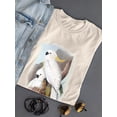 thumbnail image 3 of Pastel Parrots V T-Shirt Women -John Gould Designs, Female Small, 3 of 4