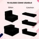 thumbnail image 2 of Sofá cama plegable individual color Negro estilo Puff Atlas del descanso, 2 of 7