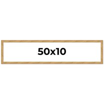 50x10 Frame Beige Real Wood Picture Frame Width 1.25 inches | Interior Frame Depth 0.5 inches |