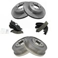 thumbnail image 2 of TRQ Front Rear Premium Posi Ceramic Brake Pad Shoe Rotor Drum Kit for Dodge BKA10453 Fits select: 2000-2002 DODGE DAKOTA, 2000-2002 DODGE DURANGO, 2 of 6