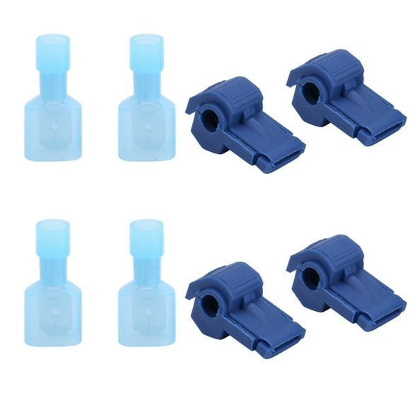 T Tap Electrical Terminal Connectors Assortment Kit 120 Pairs Terminals Assortment Wire Electrical Terminals T-Tap Wire Connectors For Wire Electrical Blue