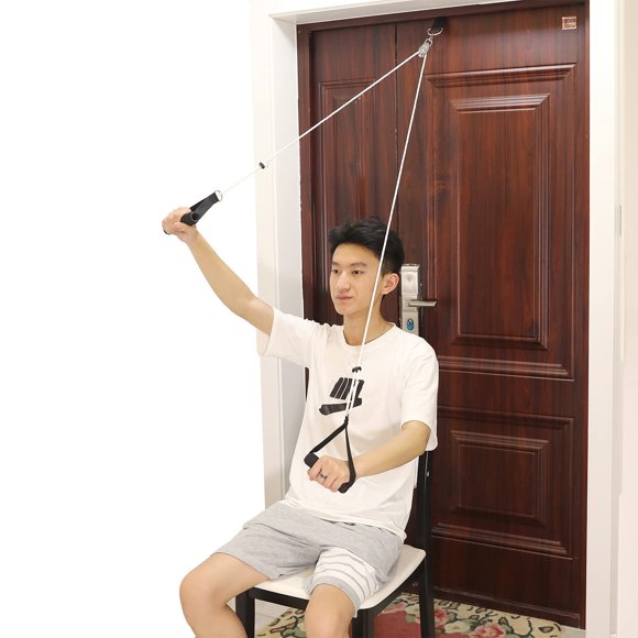 Polea de hombro con ventilador sobre la puerta para rehabilitación y terapia