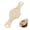 Beige, variant on Oasiva Round Silicone Pastry Mat Ideal For Pizza Cookie Bread Baking Liner With Handle