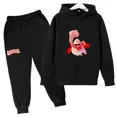 thumbnail image 2 of Chándal con estampado de dibujos animados de Capitán Calzoncillos para primavera y otoño, conjunto de 2 piezas informal bonito para niños y niñas, sudadera con capucha y pantalones, ropa para niños, 2 of 5